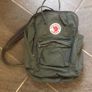 Fjallraven green backpack